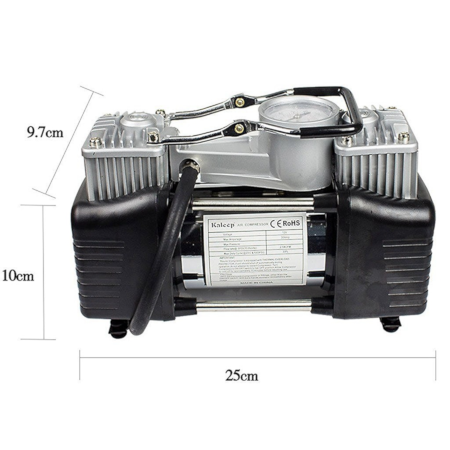 Dual Cylinder Air Compressor Tire Inflator 12V 150PSI
