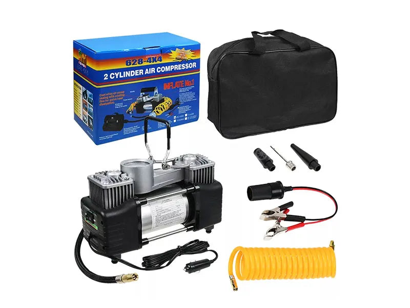 Dual Cylinder Air Compressor Tire Inflator 12V 150PSI