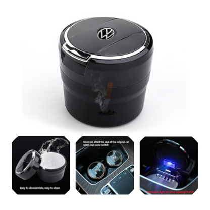 Car Ashtray with LED Blue Light