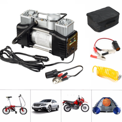 Dual Cylinder Air Compressor Tire Inflator 12V 150PSI