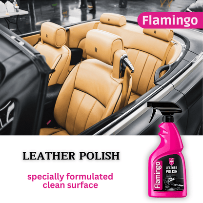 Flamingo Leather Polish Spray 500ml – Specially Formulated Clean Surface