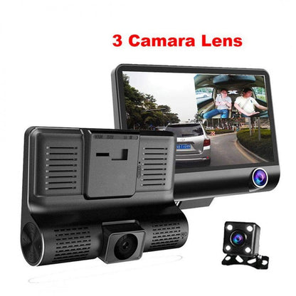 3 Camera Lens Car Dash Cam – Full HD 1080P